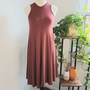 Cherish - Burgundy - Sleeveless - Flowy - Mini Shift Dress - Size Small/ Medium
